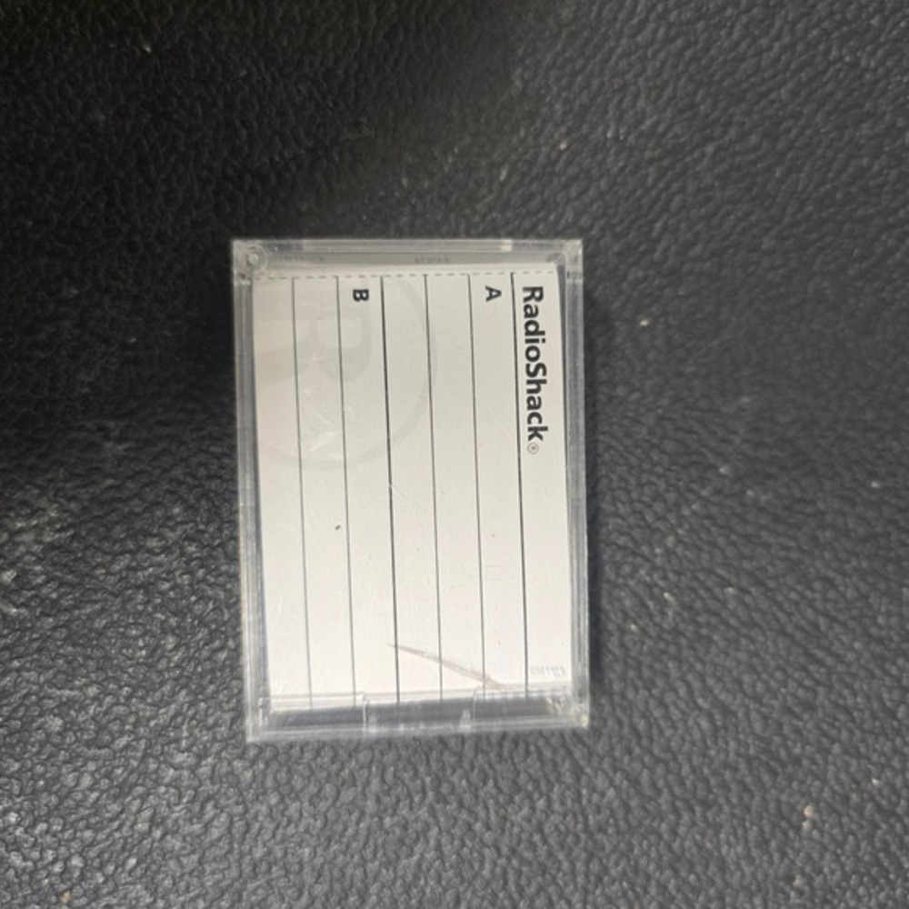 RadioShack Cassette Tape Case‎ with Unused J-Card Insert Replacement Storage